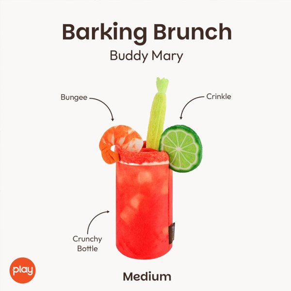 Play Pet Brunch - Bloody Mary Kokteyl Peluş Köpek Oyuncağı