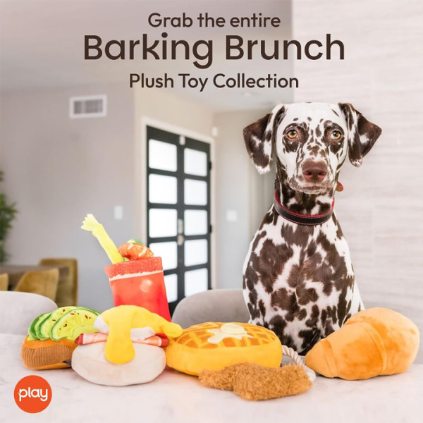 Play Pet Brunch - Kruvasan Peluş Köpek Oyuncağı