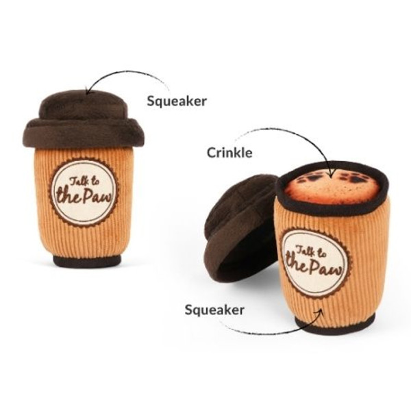 Play Pet Köpek cafe - Latte (Mini) Peluş Köpek Oyuncağı