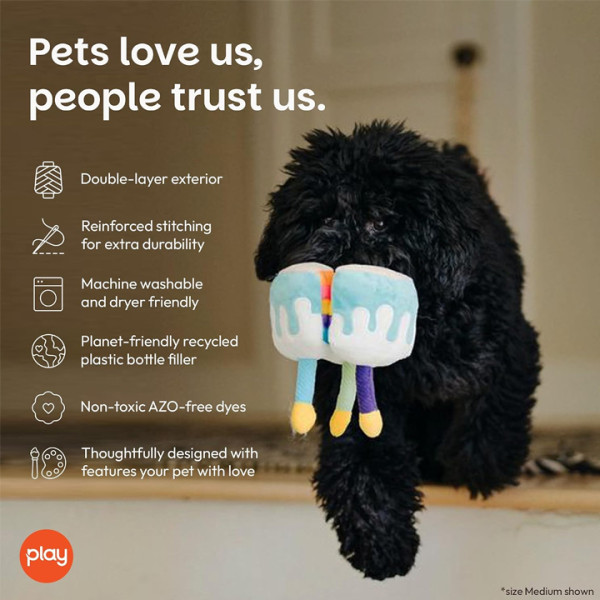 Play Pet Parti Zamanı - Pasta Peluş Köpek Oyuncağı