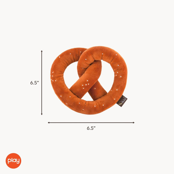 Play Pet Uluslararası Klasik - Bretzel Peluş Köpek Oyuncağı