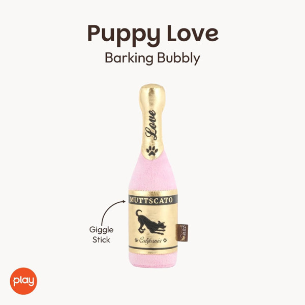 Play Pet Yavru köpek aşkı - Şampanya Peluş Köpek Oyuncağı