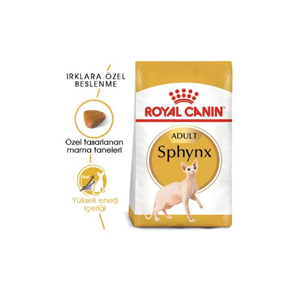 Royal Canin Sphynx Adult 2 Kg Irka Özel Yetişkin Kedi Maması