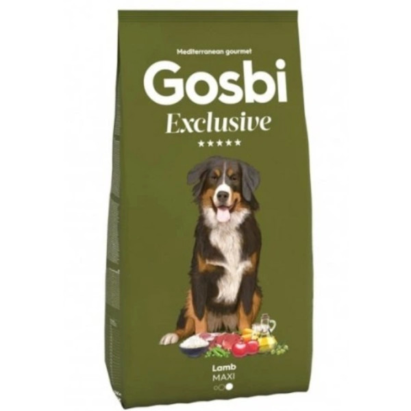 Gosbi Exclusive Düşük Tahıllı Kuzulu Büyük Irk Yetişkin Köpek Maması 12KG