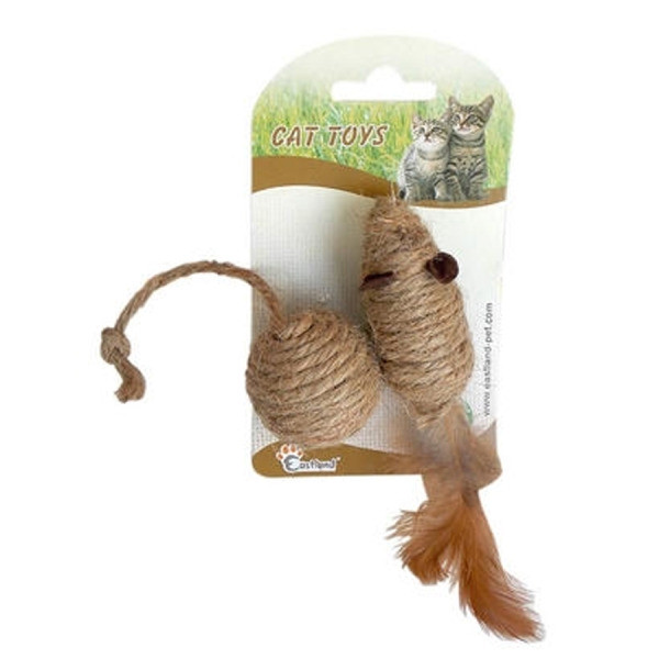 Eastland Hasır Top ve Fare Kedi Oyuncağı