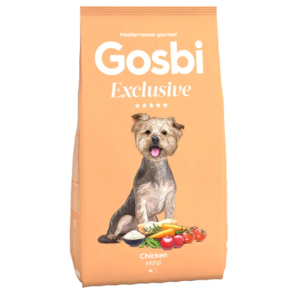 Gosbi Exclusive Düşük Tahıllı Tavuklu Küçük Irk Yetişkin Köpek Maması 7KG