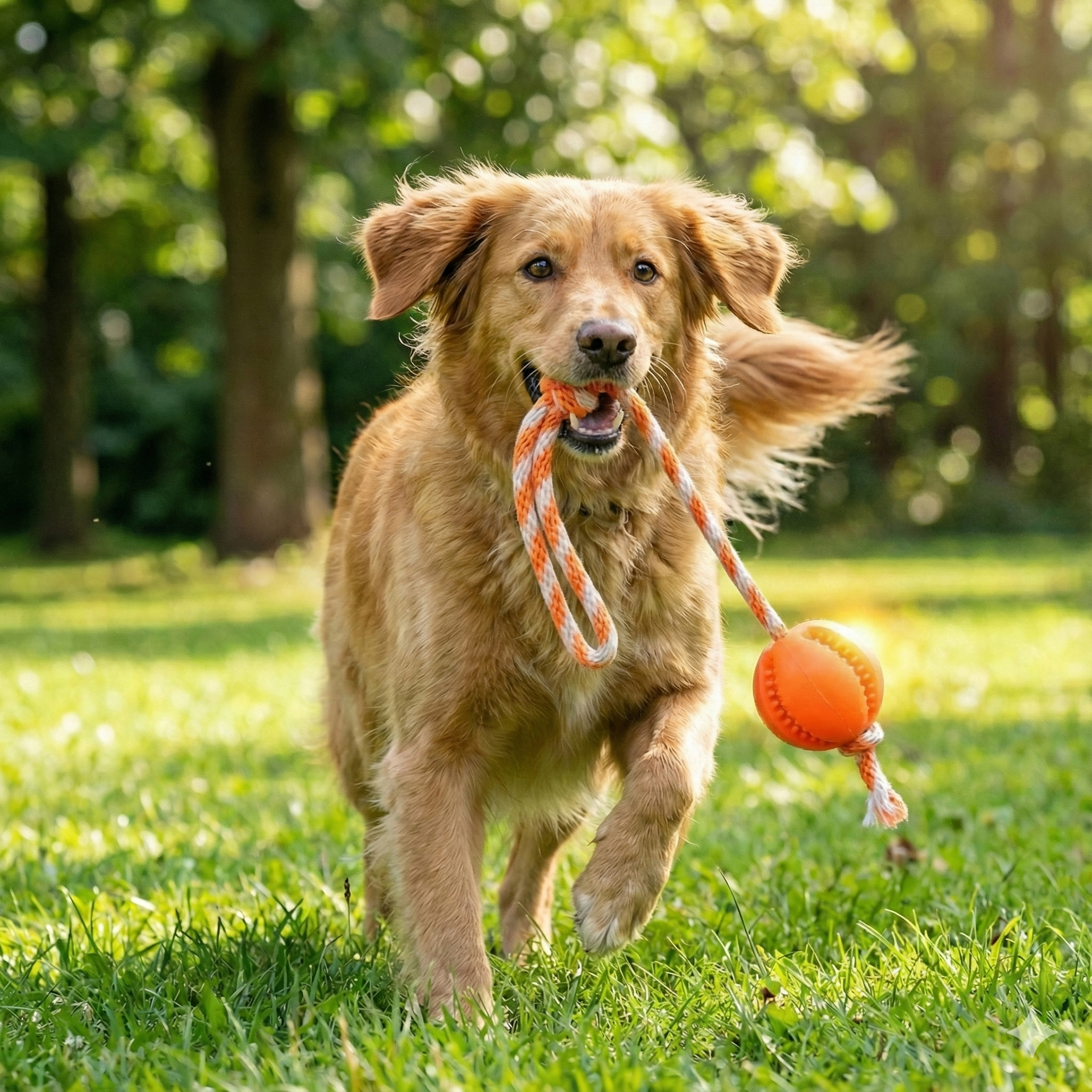 Pawise Dental İpli Top Diş Bakım Köpek Oyuncağı 40cm (Karışık Renkli)