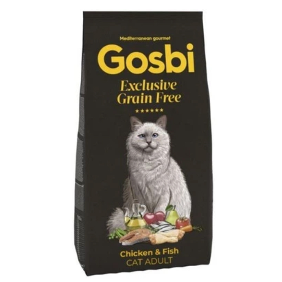 Gosbi Exclusive Tahılsız Balıklı & Tavuklu Yetişkin Kedi Maması 2KG