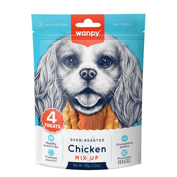 Wanpy Chicken Mix Up 150 g Tavuklu Karışık Köpek Ödülü