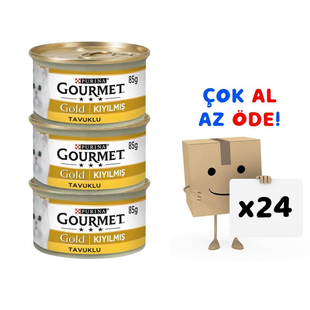 Gourmet Gold Tavuklu Kıyılmış Kedi Konservesi 85 Gr 24'lü Paket