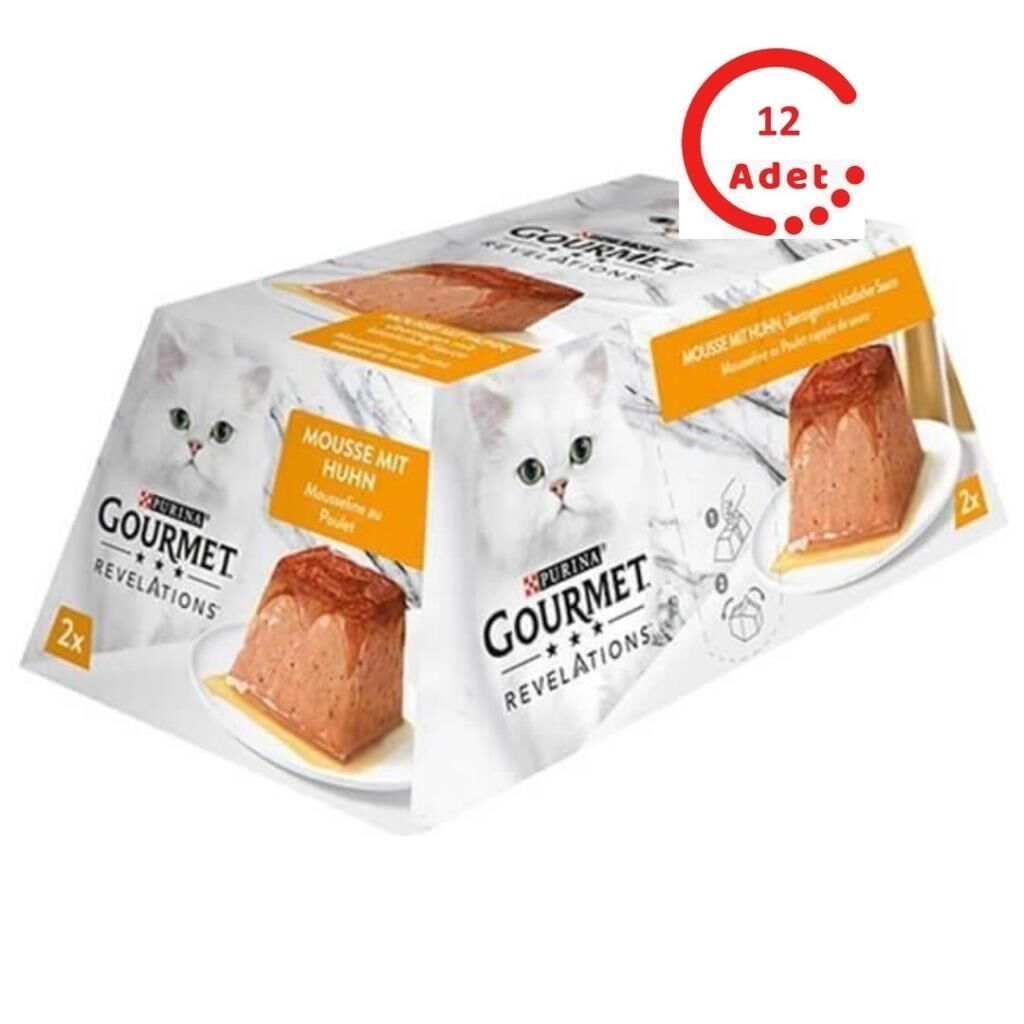 Gourmet Revelations Tavuklu Kedi Maması 2x57 gr 12'li Paket