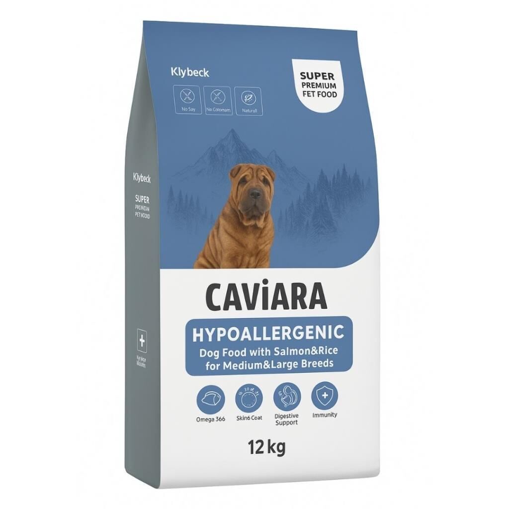 Caviara Hipalerjenic Somonlu Ve Pirinçli Büyük Irk Köpek Maması 12 Kg