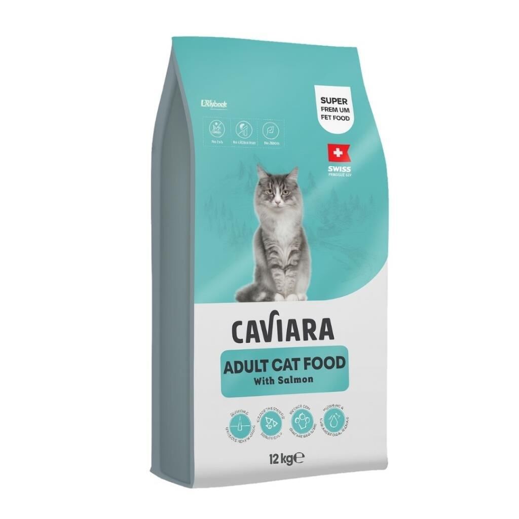 Caviara Somonlu Yetişkin Kedi Maması 12 Kg