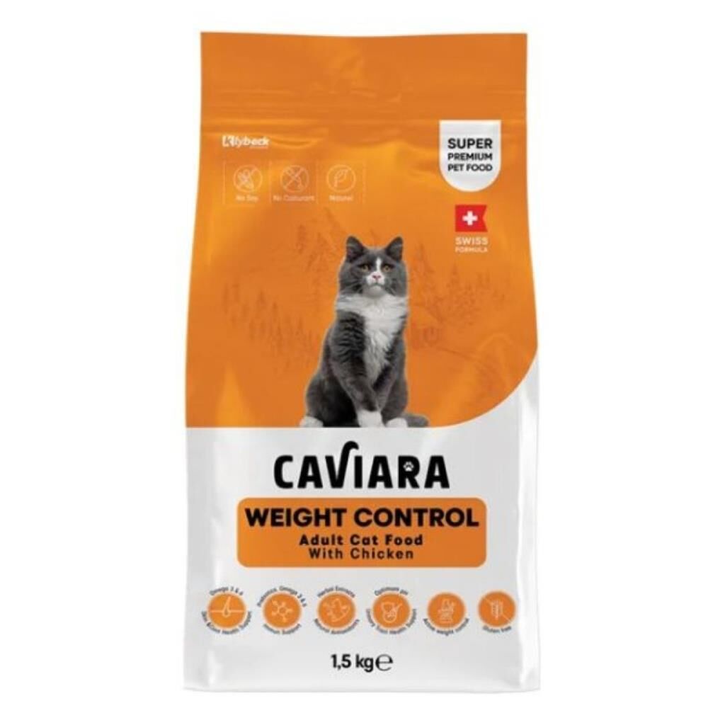 Caviara Weight Control Kilo Kontrolü Tavuklu Yetişkin Kedi Maması 1.5 Kg