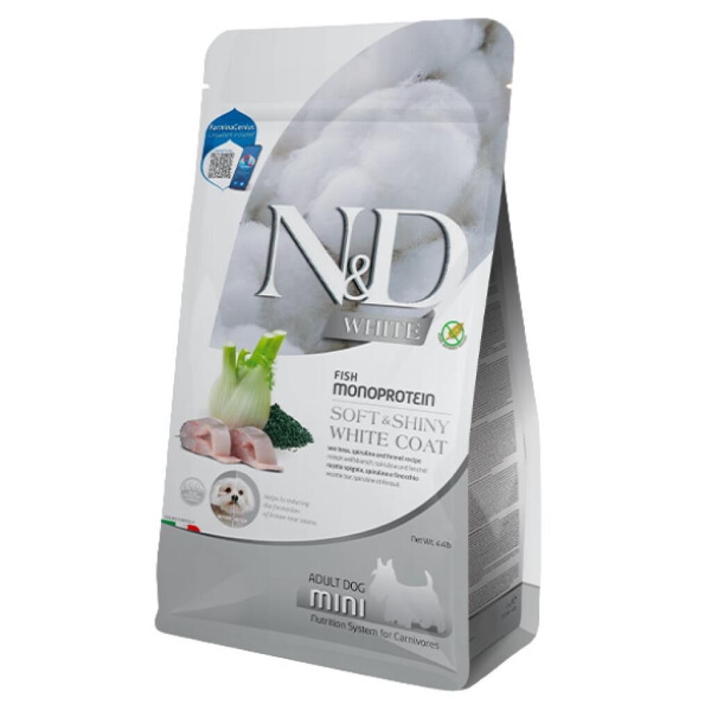 ND White Levrek Rezeneli Mini Irk Beyaz Köpek Maması 5 kg