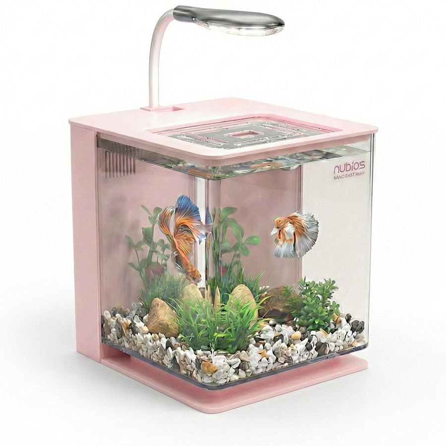 Nubios Nano Easy Tank Ledli Pembe 4.5 lt