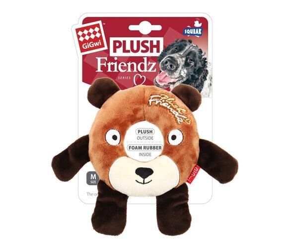 Gigwi Plush Friendz Simit Ayı Oyuncak Sesli Peluş Oyuncak