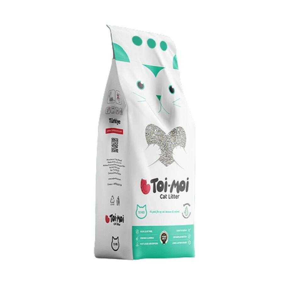 Toi Moi Natura Grey Kokusuz İnce Taneli Topaklanan Bentonit Kedi Kumu 10 kg