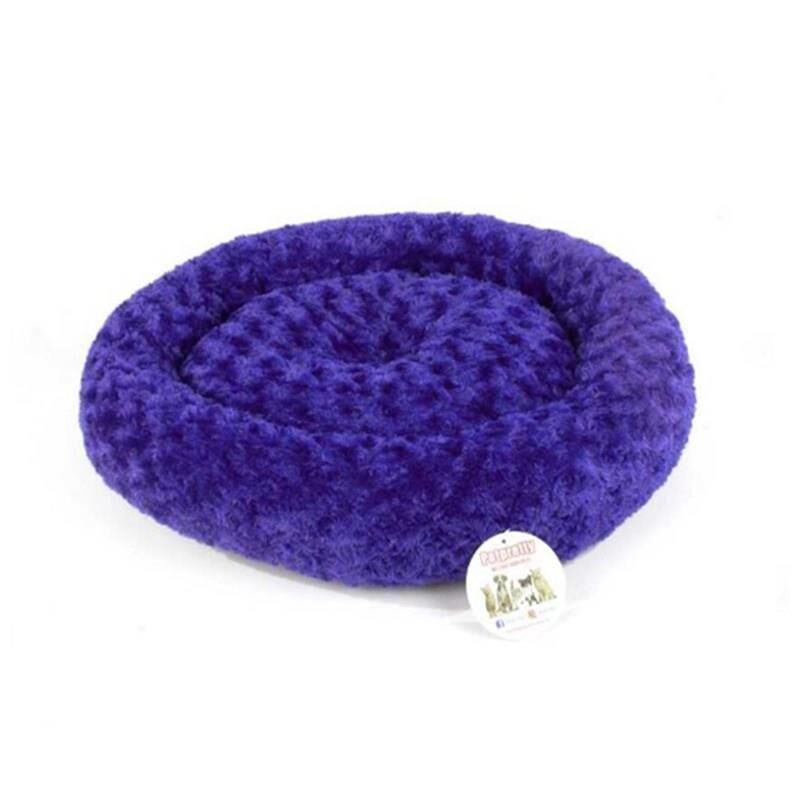 PetPretty Simit Yatak Peluş Mor 55x55cm