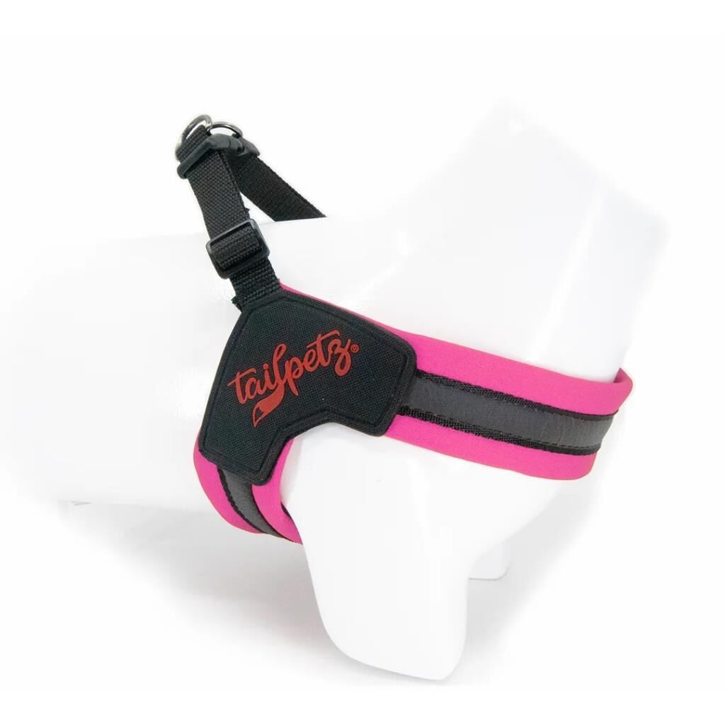 Tailpetz V-Tipi Köpek Göğüs Tasması Neon Pembe XS