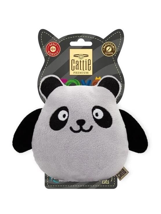 Cattie Matatabi İçerikli Kedi Oyuncağı Peluş Panda 15Cm