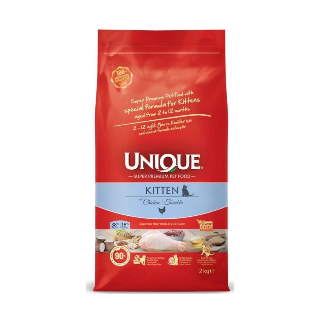 Unique Tavuklu Düşük Tahıllı Yavru Kedi Maması 2 Kg