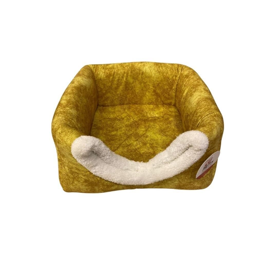 Petpretty Comfort Üç Fonksiyonlu Kedi Yatağı Hardal 42x42x23cm