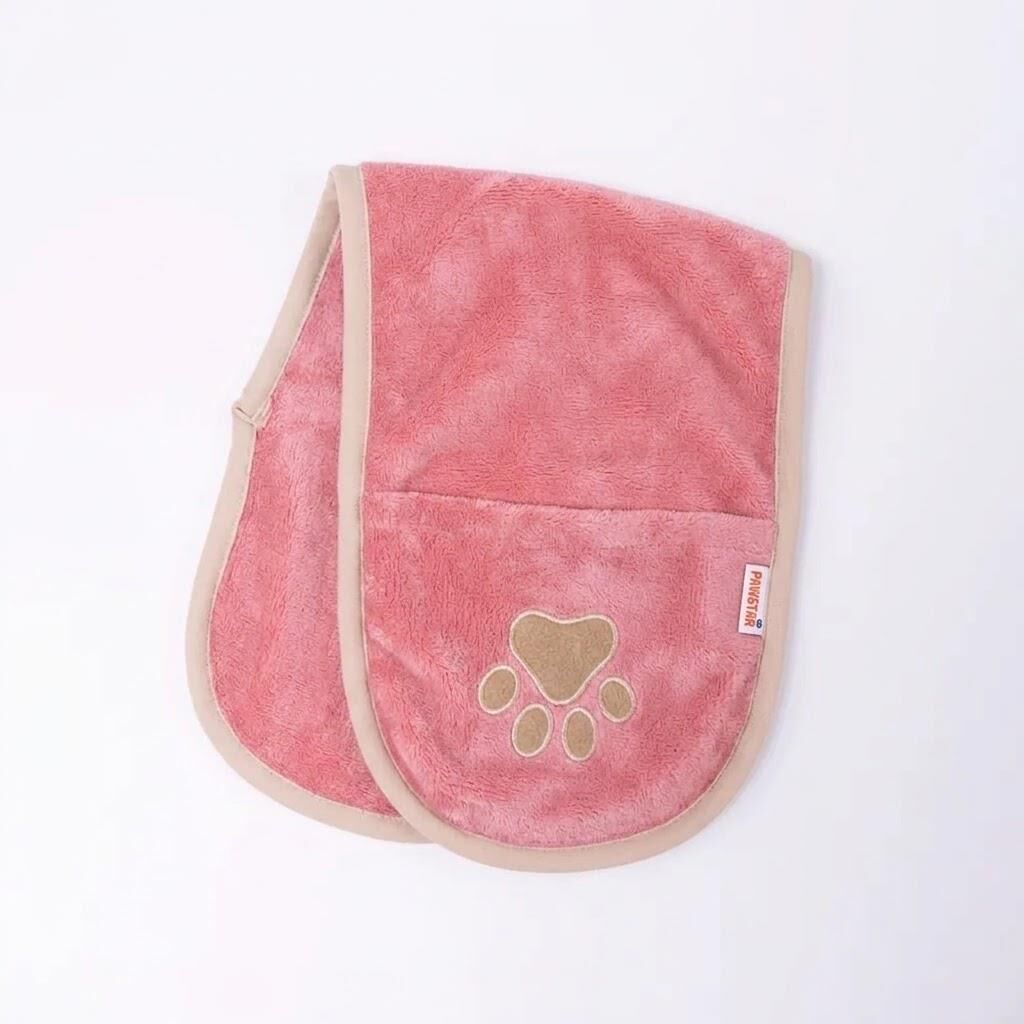 Pawstar Evcil Hayvan Kurulama Havlusu Pembe