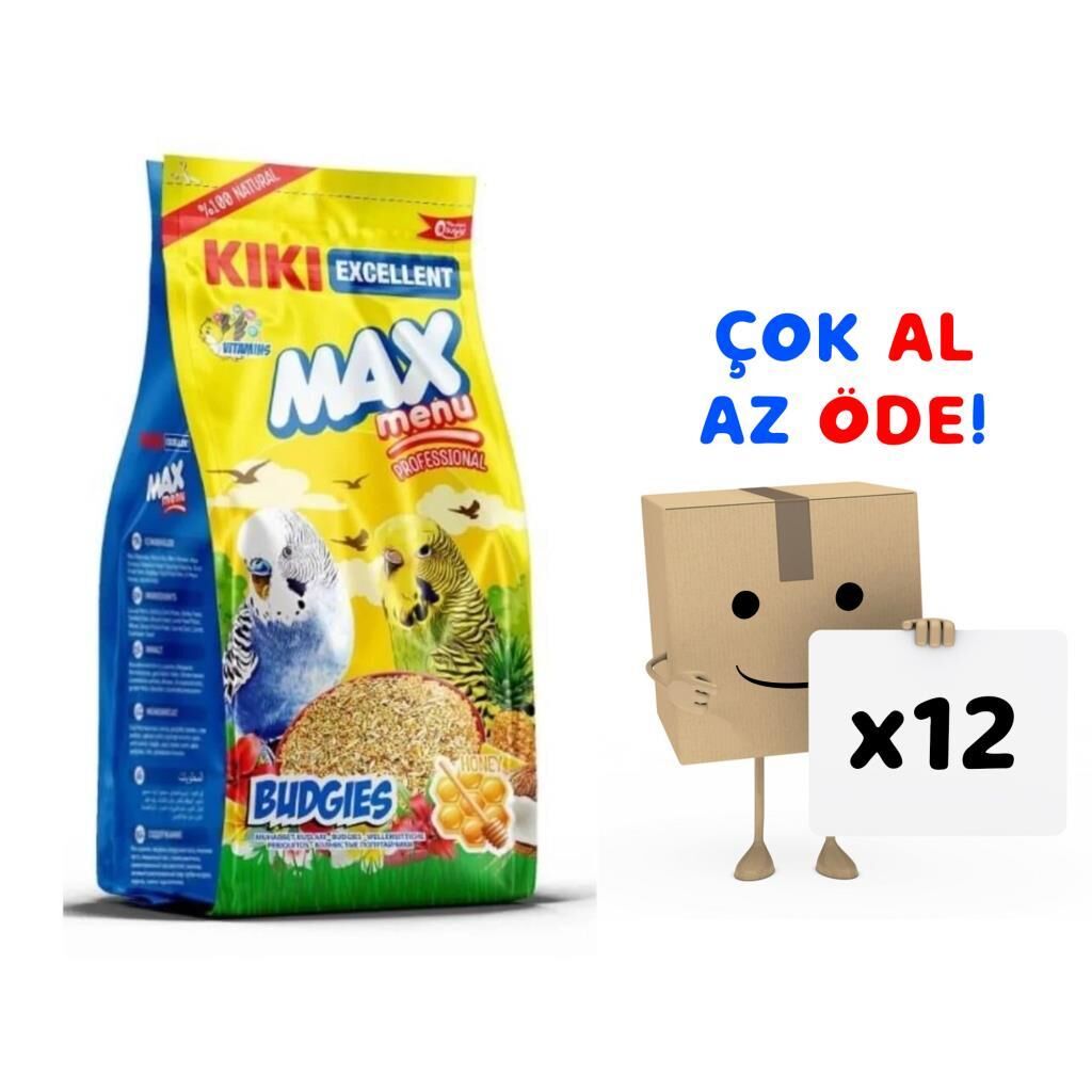 Kiki Excellent Kuş Max Menu Ballı Muhabbet Yemi 500 Gr 12'li Paket