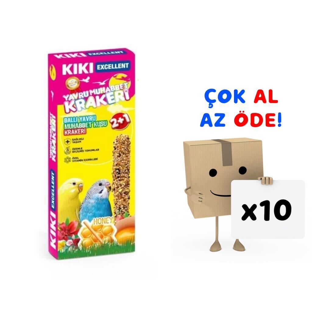Kiki Excellent Yavru Kraker 3 Adet ( Muhabbet ) 10'lu Paket