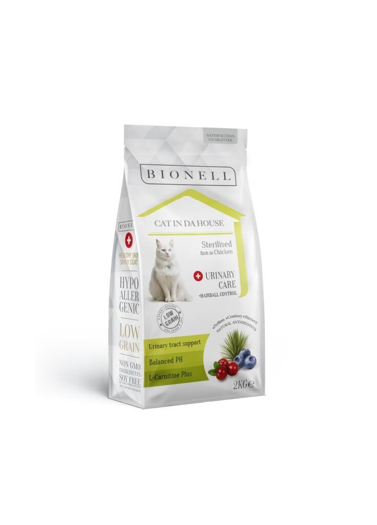 Bionell Kısırlaştırılmış Tavuk Etli Kedi Maması 2 kg