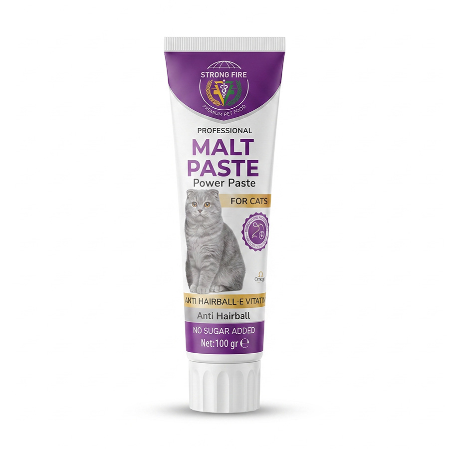 Strong Fire Kediler İçin Tüy Yumağı Engelleyici Malt Macun 100 gr