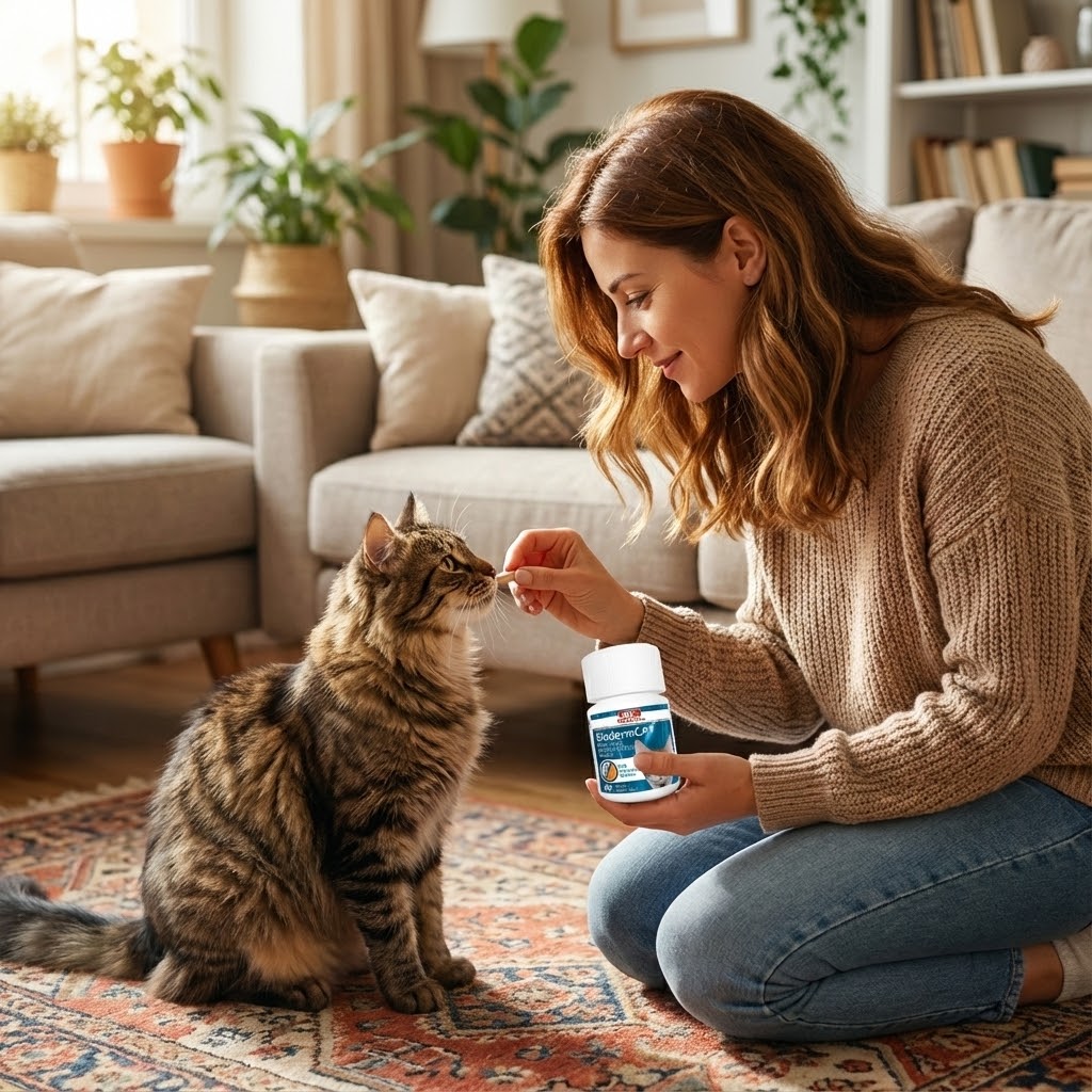 Bio Petactive Bioderm Kediler İçin Biotin Çinko 100 Tablet