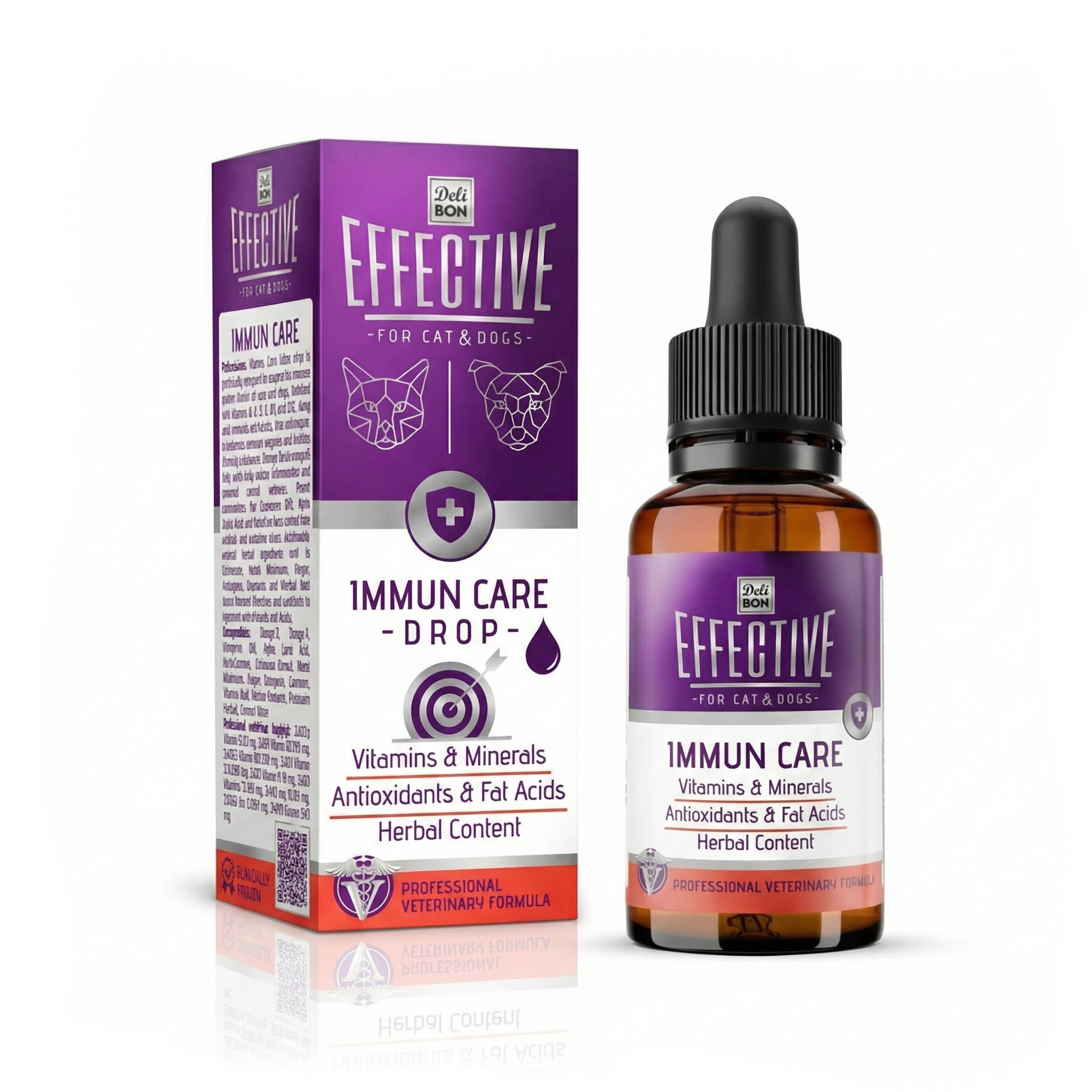 Delibon Effective Kedi Ve Köpek Takviye Bağışıklık Sistem Sağlığı 50 ml