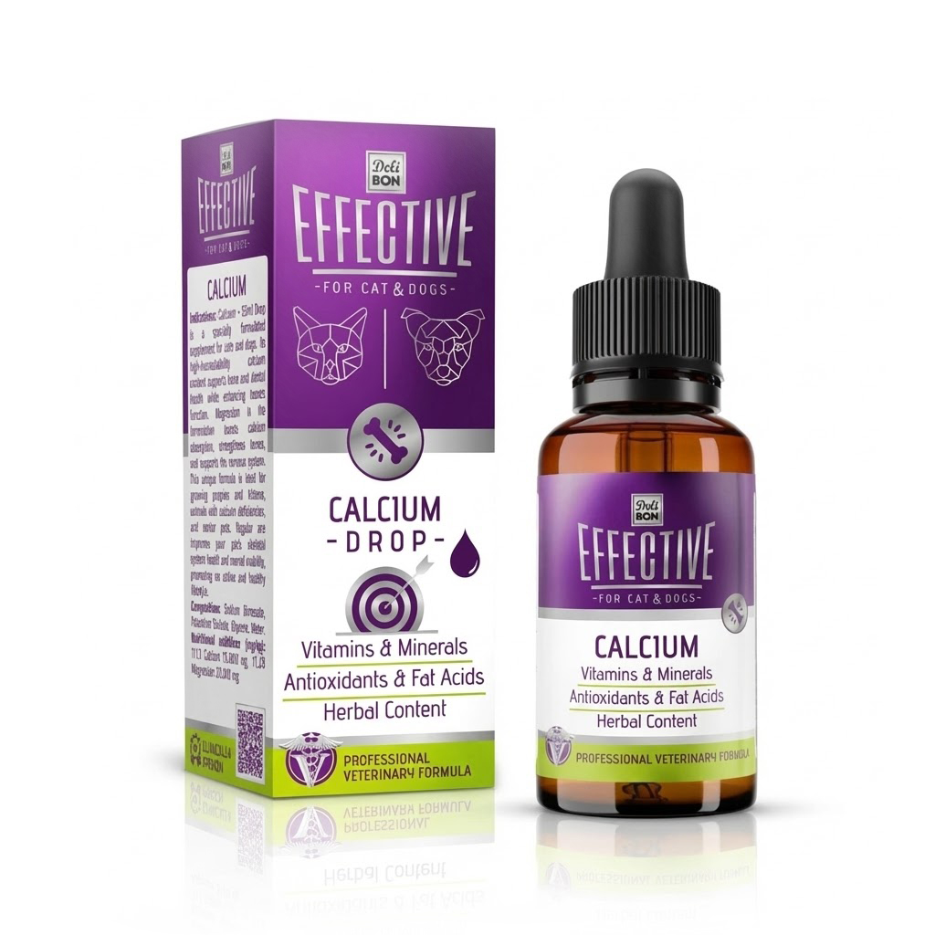 Delibon Effective Kedi Ve Köpek Takviye Kalsiyum 50 ml