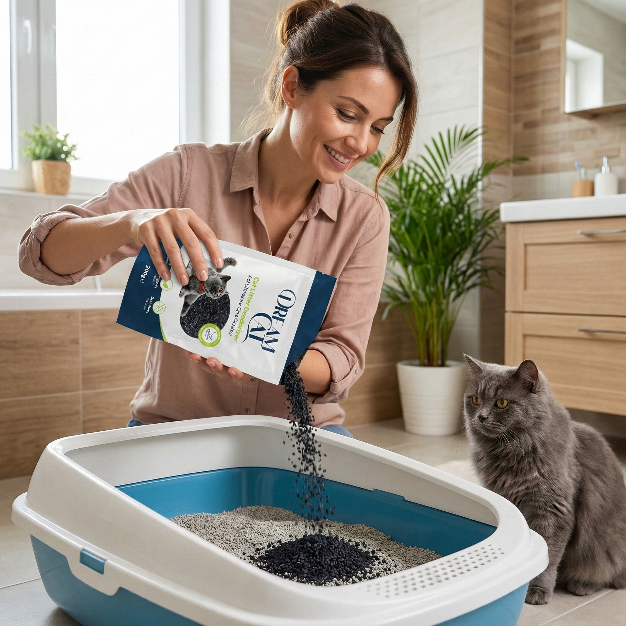 Dream Cat Aktif Karbonlu Kedi Kumu Koku Giderici 200 gr