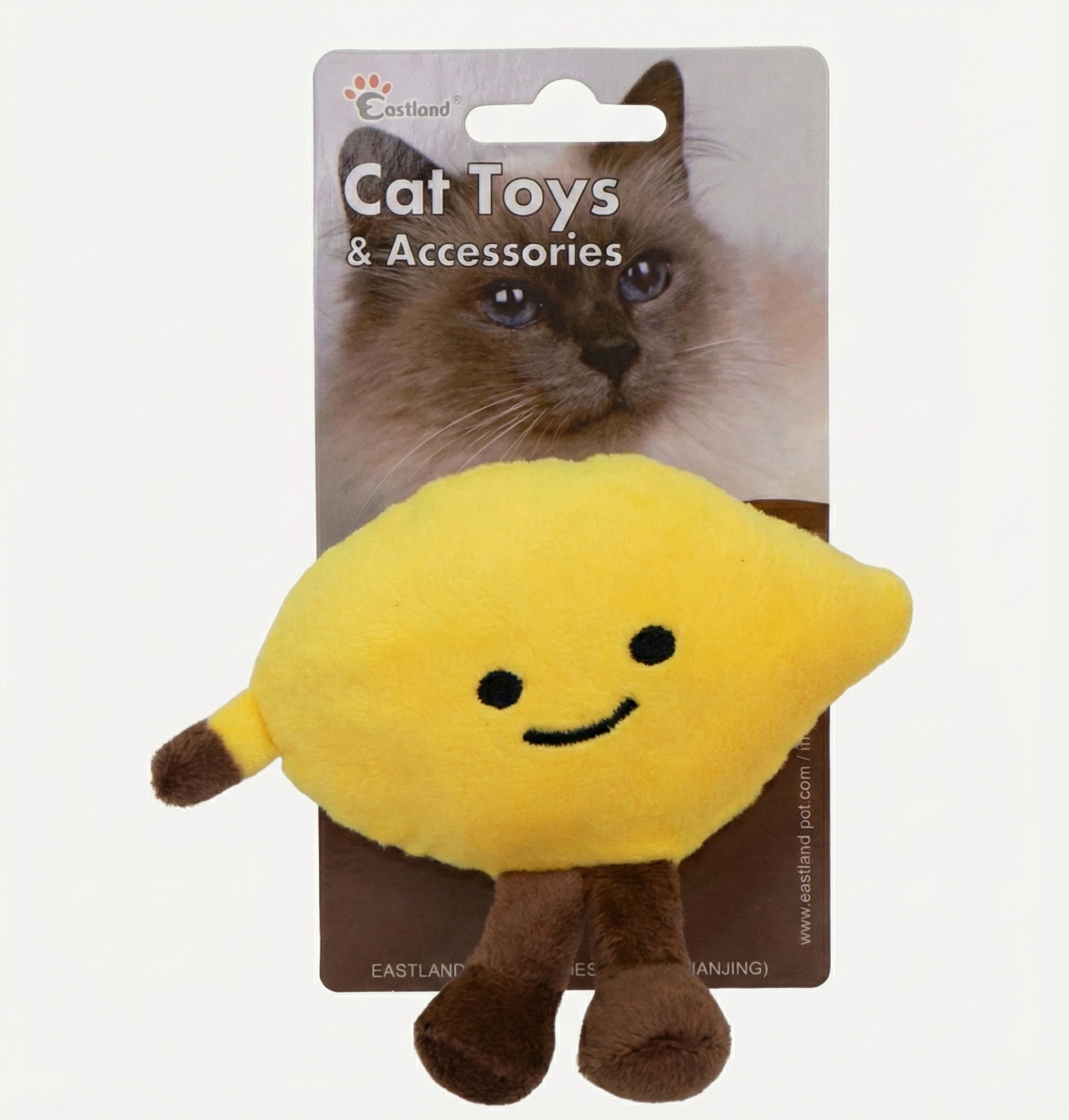 Eastland Catnipli Hışırtılı Peluş Limon Kedi Oyuncağı 12,5cm