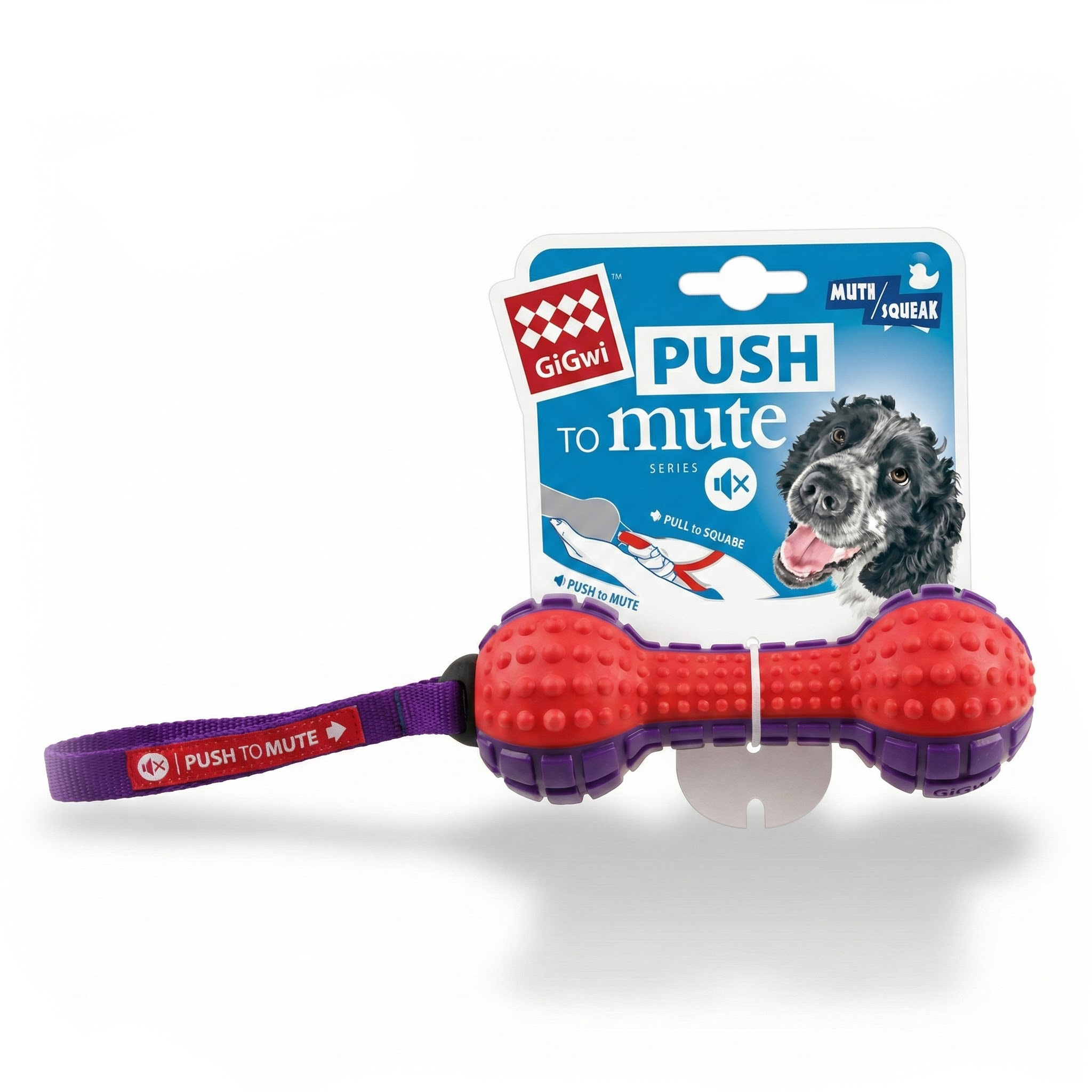 Gigwi Push To Mute Dambıl Ses Kontrollü Köpek Oyuncağı 18 cm