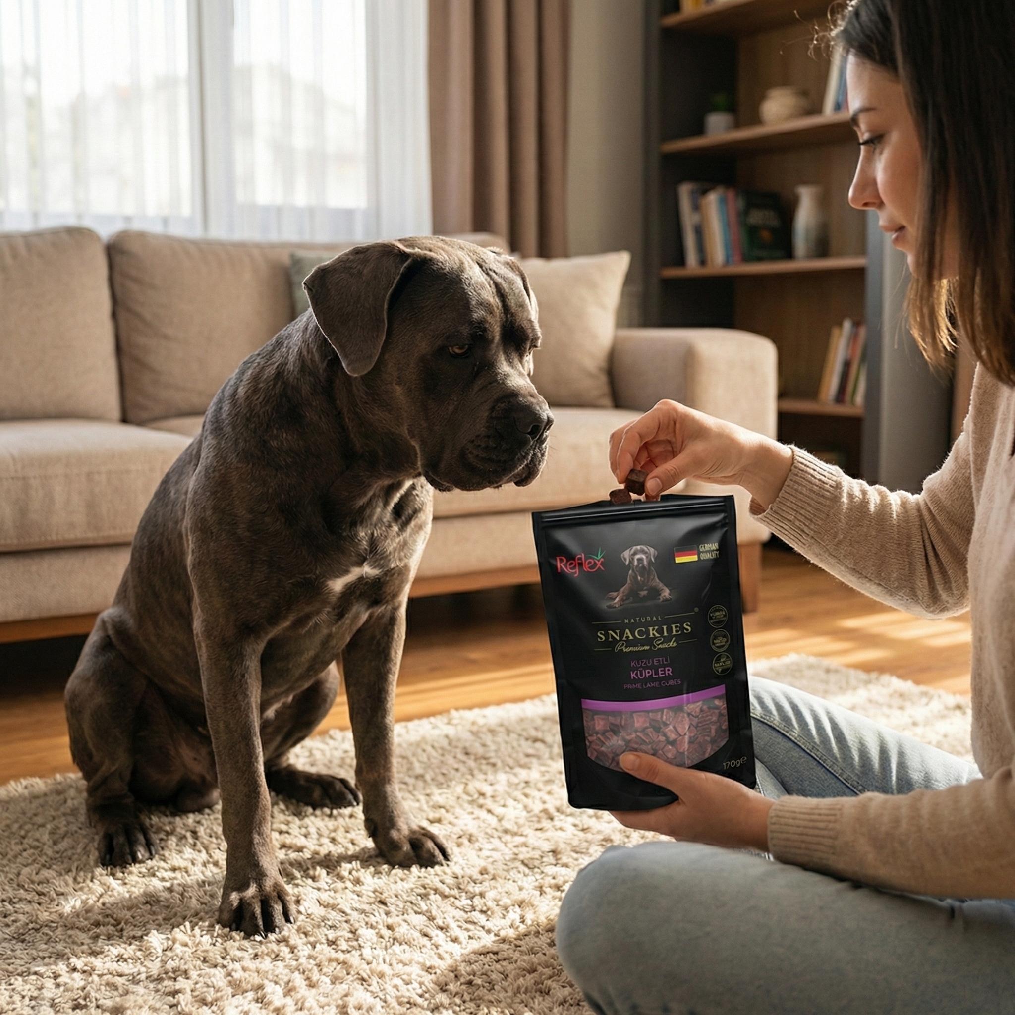 Reflex Snackies Kuzu Etli Küpler Yetişkin Köpek Ödülü 170gr