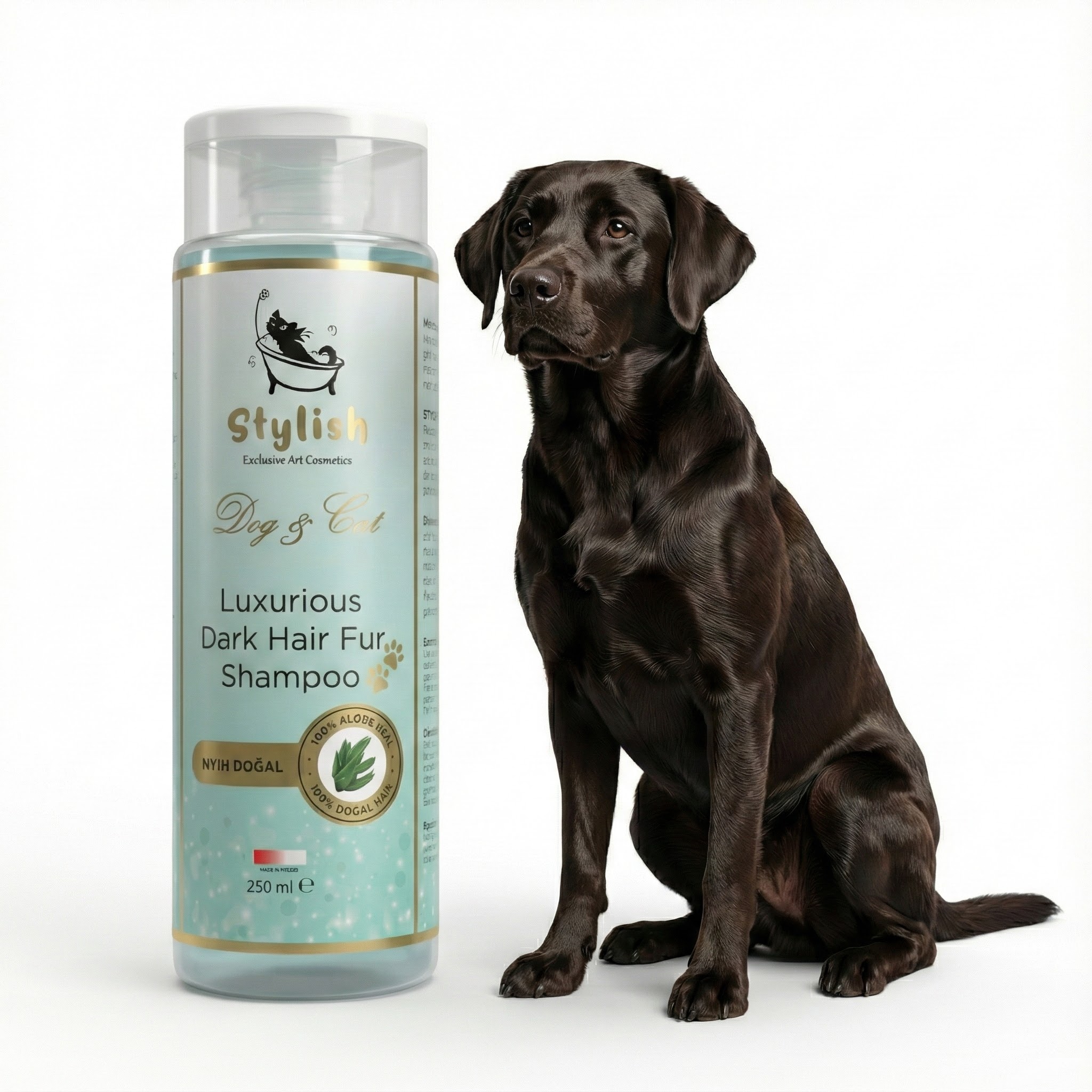 Stylish Dark Hair Koyu Tüylü Kedi ve Köpek Şampuanı 250 ML