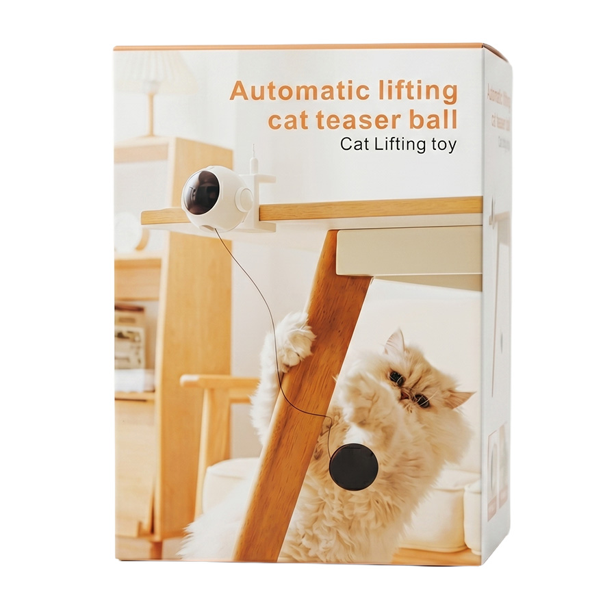 Teng Masaya Takılan Otomatik Kaldırmalı Kedi Oyun Topu
