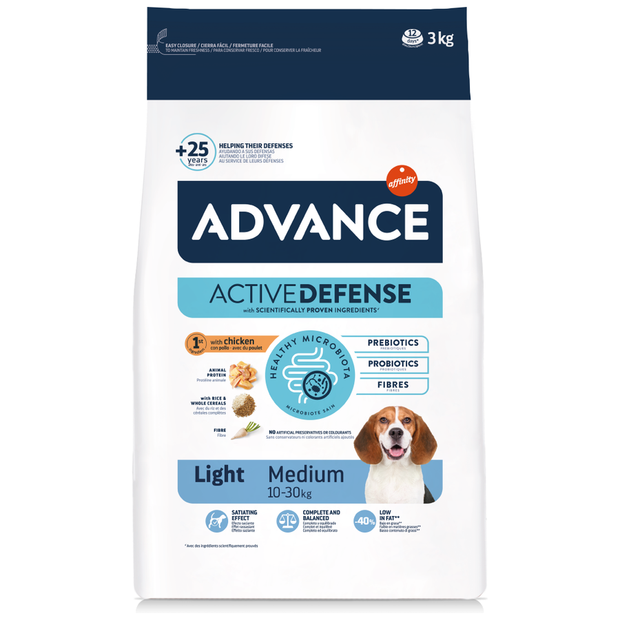 Advance Adult Medium Light Tavuklu 3 Kg Orta Irk Köpek Maması