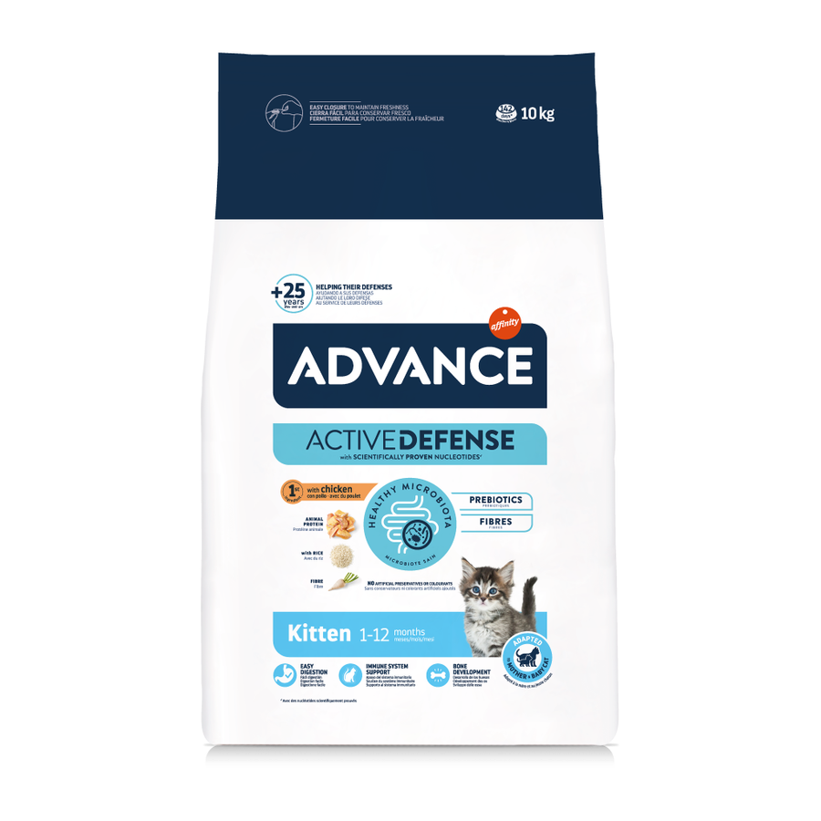 Advance Kitten غذای بچه‌گربه با مرغ 10 کیلوگرم