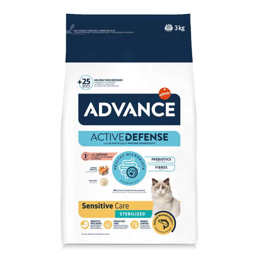 Advance Sensitive Care Sterilized Somonlu 3 Kg Kısırlaştırılmış Kedi Maması