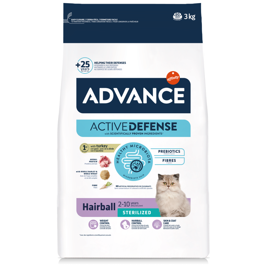 Advance Sterilized Hairball Hindili 3 Kg Kısırlaştırılmış Kedi Maması