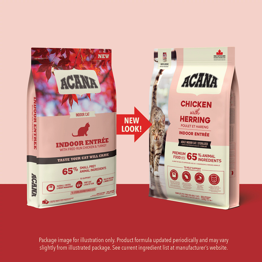 Acana Indoor Entrée 4,5 Kg Tavuklu, Hindili ve Balıklı Tüy Yumağı Kontrolü Yetişkin Kedi Maması