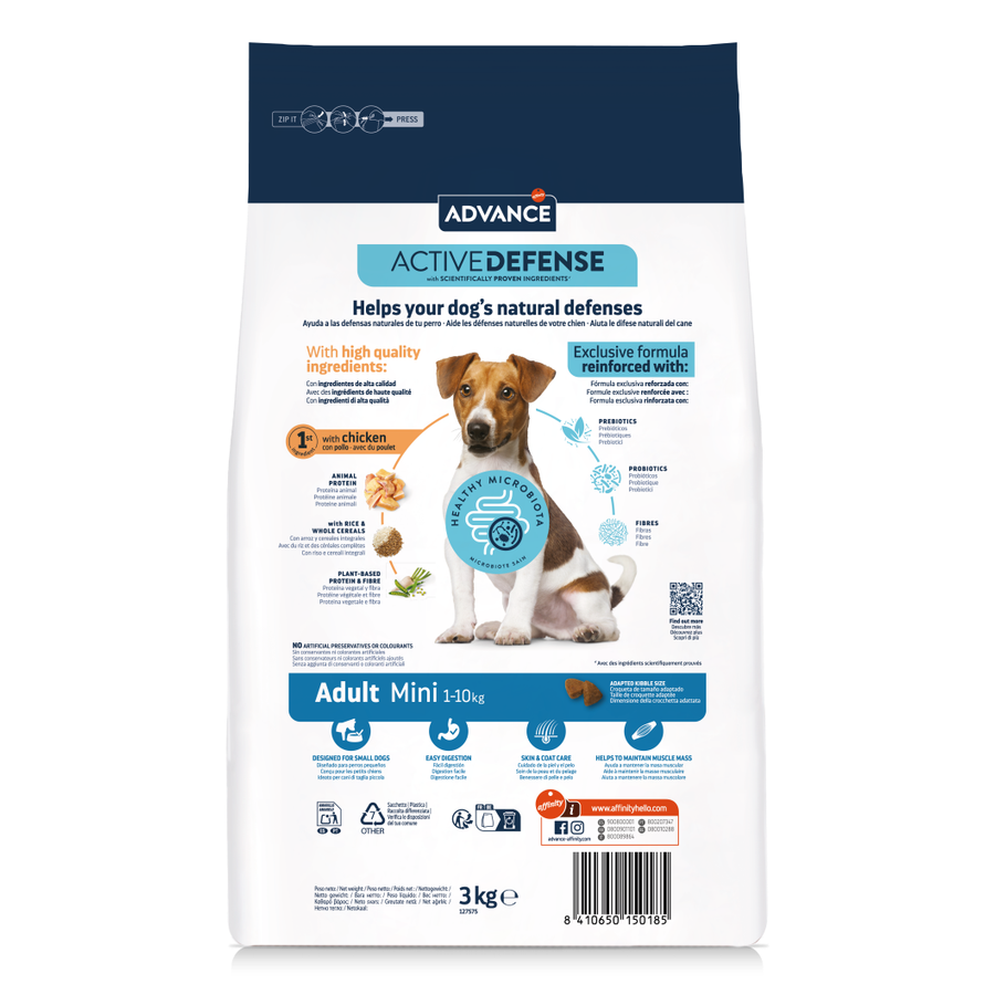 Advance Adult Mini Tavuklu 3 Kg Küçük Irk Yetişkin Köpek Maması