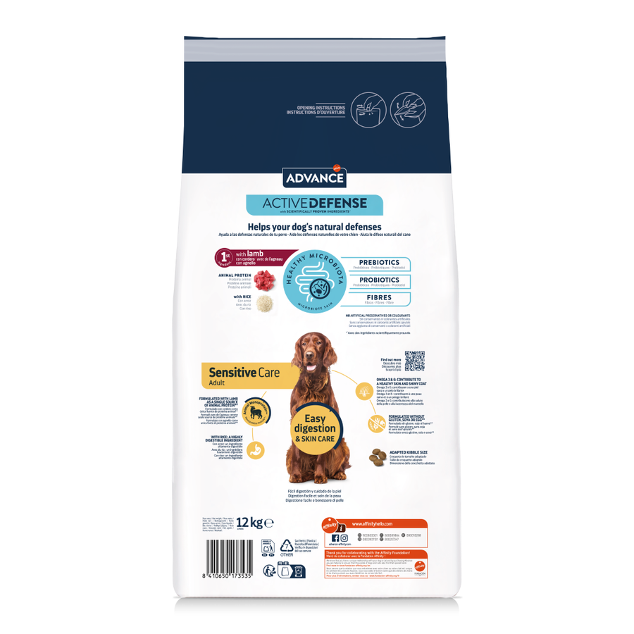 Advance Adult Sensitive Care Kuzulu 12 Kg Yetişkin Köpek Maması