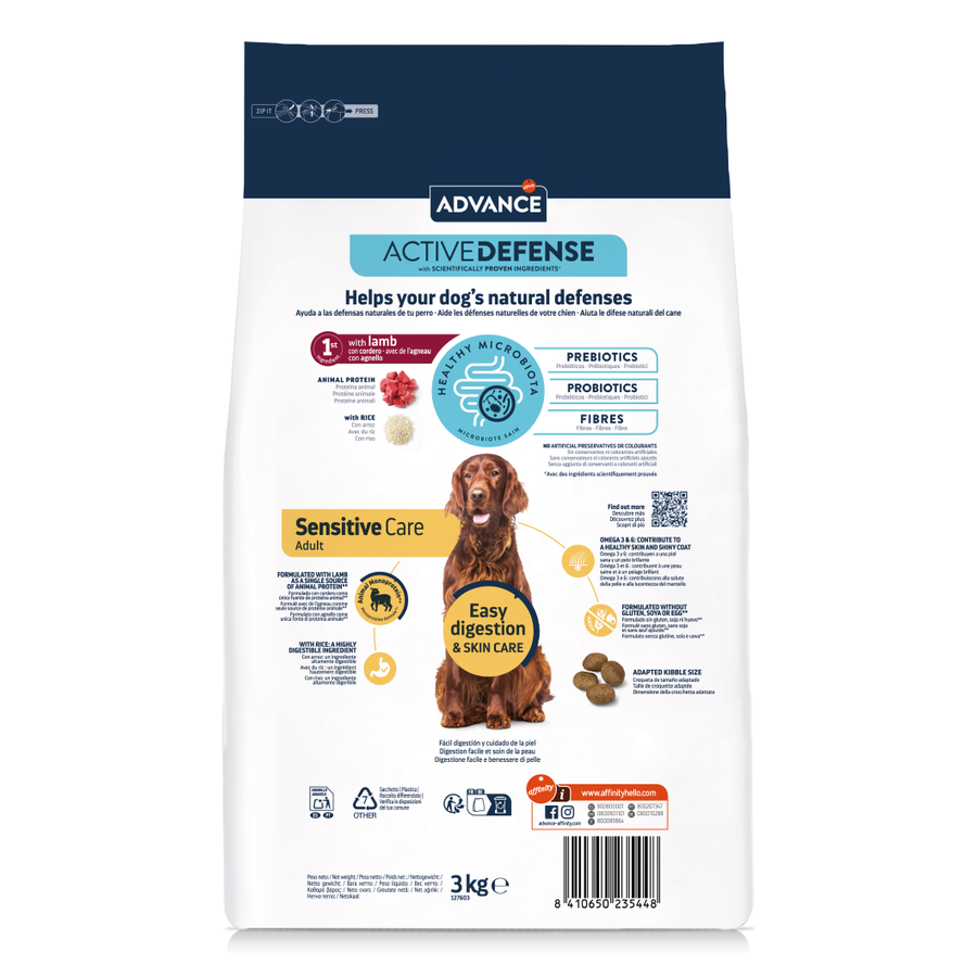 Advance Adult Sensitive Care Kuzulu 3 Kg Yetişkin Köpek Maması