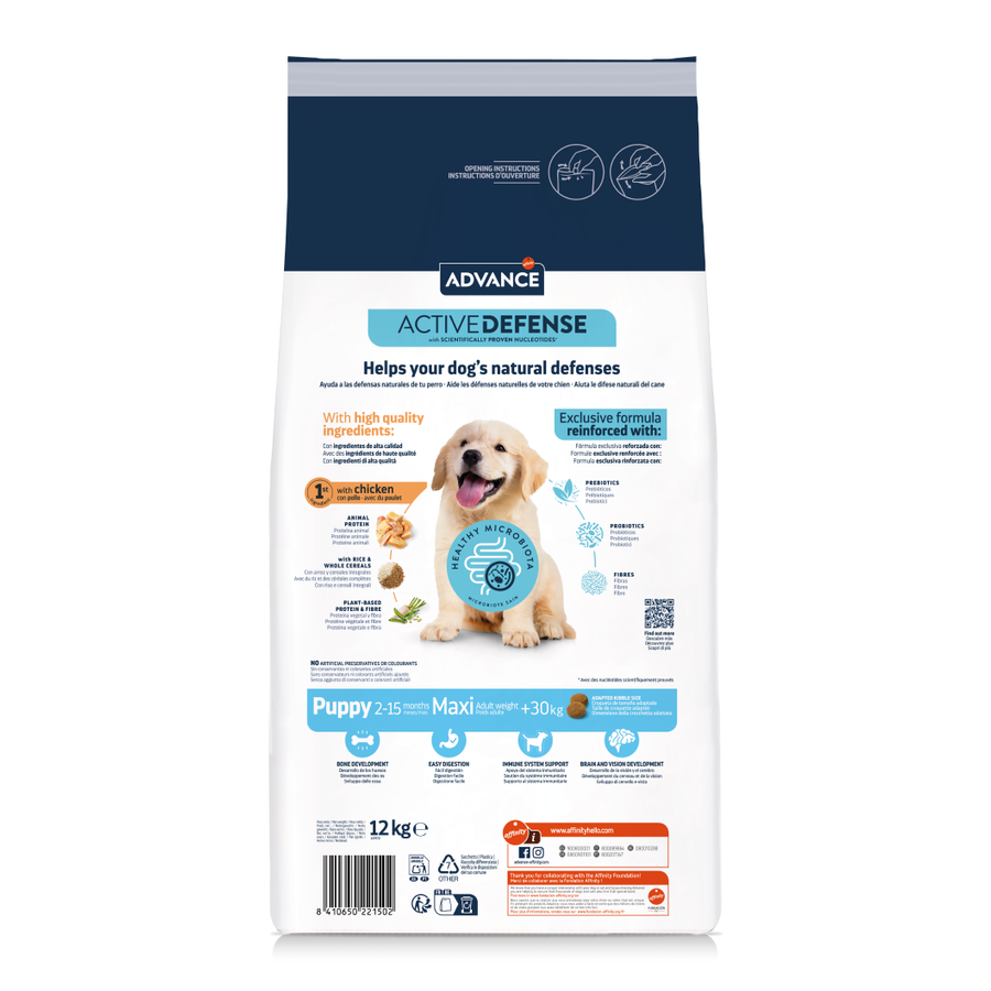 Advance Puppy Maxi Tavuklu 12 Kg Büyük Irk Yavru Köpek Maması